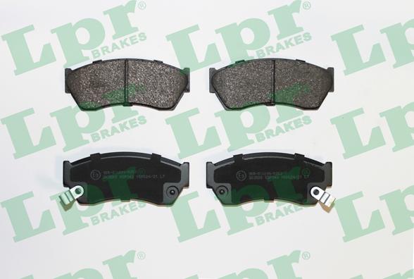 LPR 05P343 - Brake Pad Set, disc brake autospares.lv