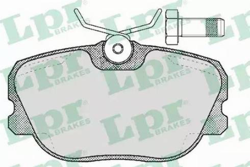 LPR 05P356 - Brake Pad Set, disc brake autospares.lv