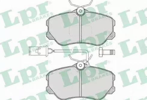 LPR 05P358 - Brake Pad Set, disc brake autospares.lv