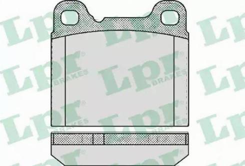LPR 05P362 - Brake Pad Set, disc brake autospares.lv