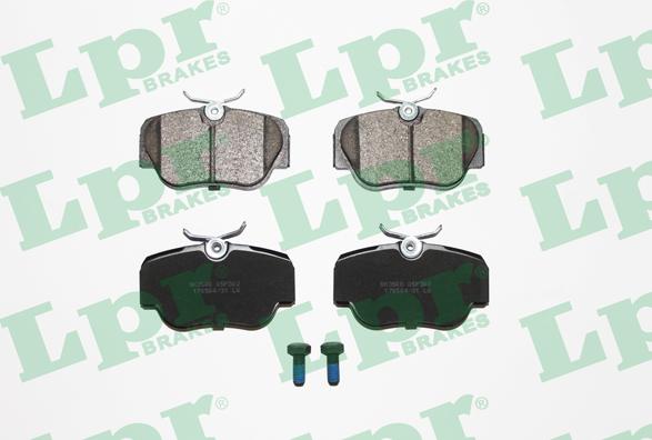 LPR 05P302 - Brake Pad Set, disc brake autospares.lv