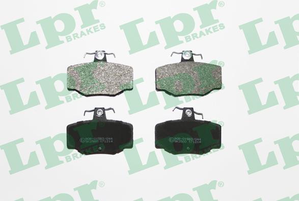 LPR 05P387 - Brake Pad Set, disc brake autospares.lv