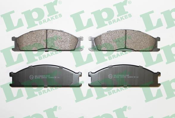 LPR 05P379 - Brake Pad Set, disc brake autospares.lv