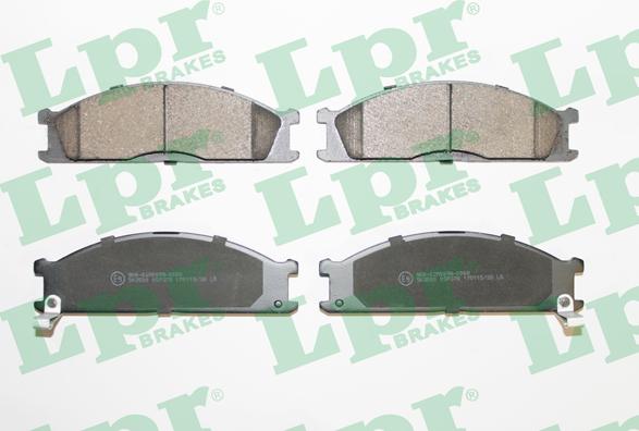 LPR 05P378 - Brake Pad Set, disc brake autospares.lv