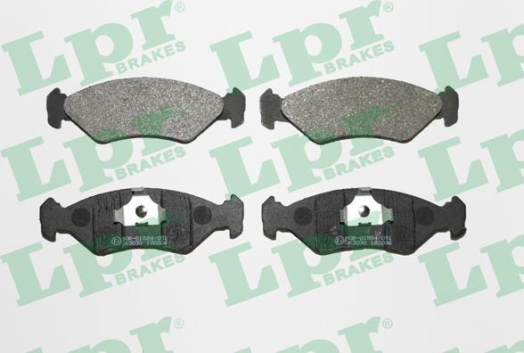 LPR 05P295 - Brake Pad Set, disc brake autospares.lv