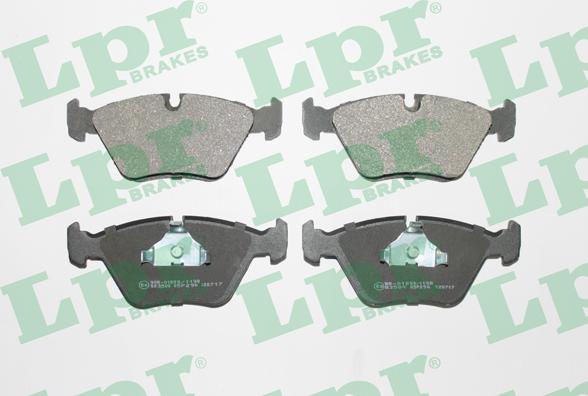 LPR 05P296 - Brake Pad Set, disc brake autospares.lv