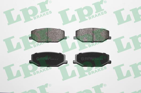 LPR 05P290 - Brake Pad Set, disc brake autospares.lv