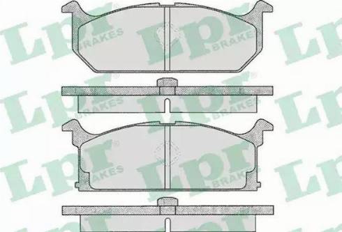 LPR 05P291 - Brake Pad Set, disc brake autospares.lv