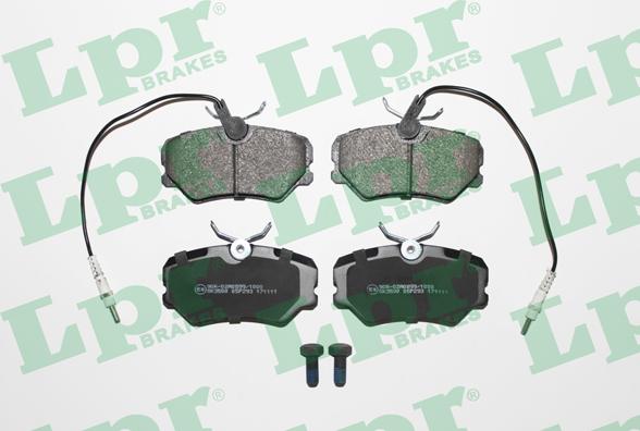 LPR 05P293 - Brake Pad Set, disc brake autospares.lv