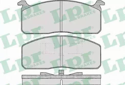 LPR 05P250 - Brake Pad Set, disc brake autospares.lv