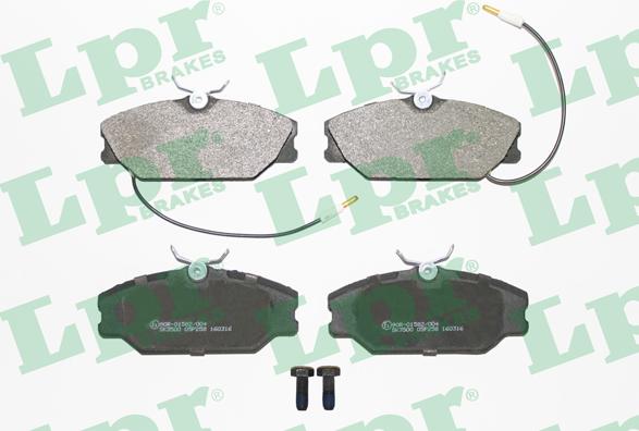 LPR 05P258 - Brake Pad Set, disc brake autospares.lv