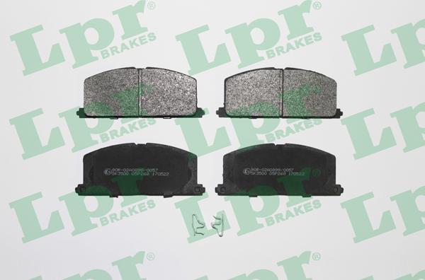 LPR 05P268 - Brake Pad Set, disc brake autospares.lv