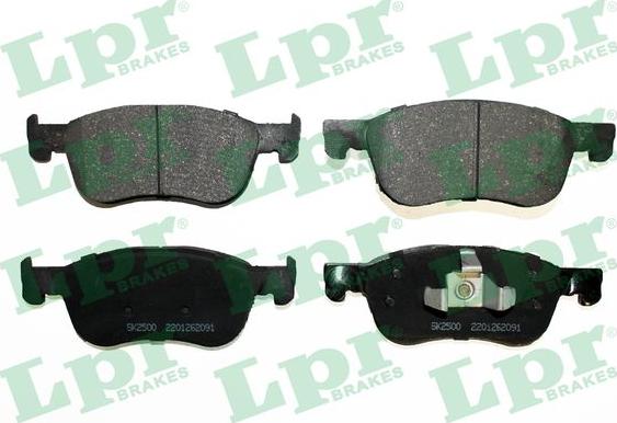 LPR 05P2091 - Brake Pad Set, disc brake autospares.lv