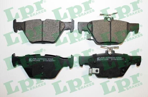 LPR 05P2097 - Brake Pad Set, disc brake autospares.lv