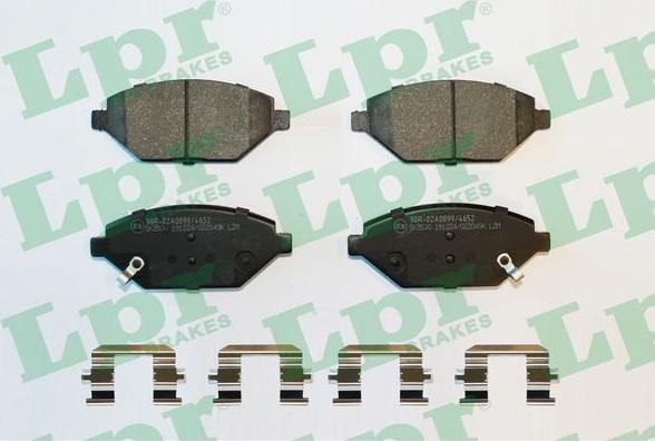 LPR 05P2049K - Brake Pad Set, disc brake autospares.lv