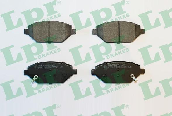 LPR 05P2049 - Brake Pad Set, disc brake autospares.lv