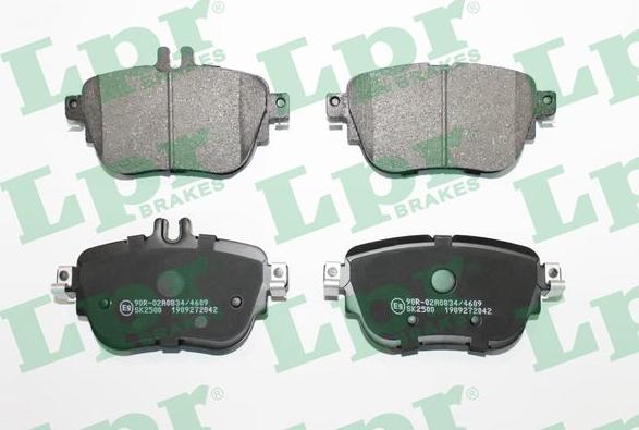 LPR 05P2042 - Brake Pad Set, disc brake autospares.lv