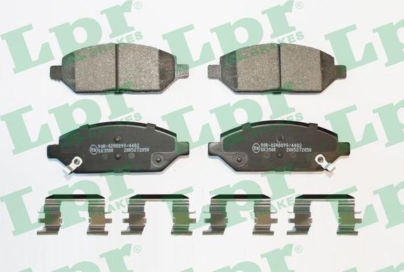 LPR 05P2050K - Brake Pad Set, disc brake autospares.lv