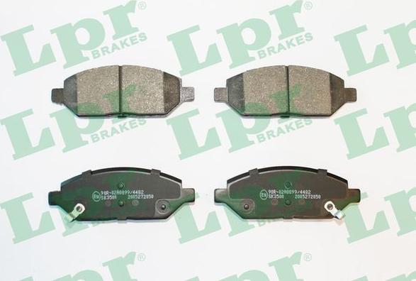 LPR 05P2050 - Brake Pad Set, disc brake autospares.lv