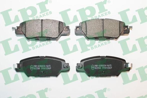 LPR 05P2069 - Brake Pad Set, disc brake autospares.lv