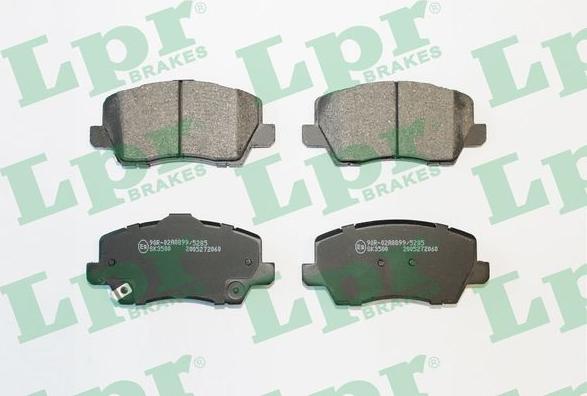 LPR 05P2060 - Brake Pad Set, disc brake autospares.lv