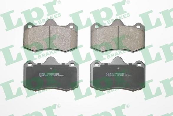 LPR 05P2009 - Brake Pad Set, disc brake autospares.lv