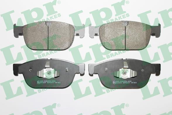 LPR 05P2004 - Brake Pad Set, disc brake autospares.lv