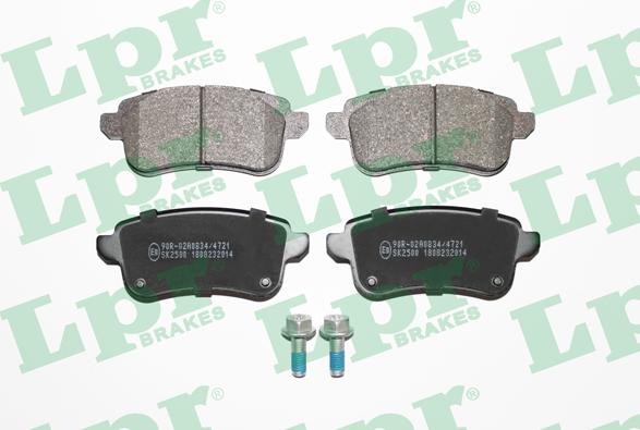 LPR 05P2014 - Brake Pad Set, disc brake autospares.lv