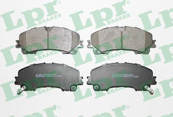 LPR 05P2012 - Brake Pad Set, disc brake autospares.lv