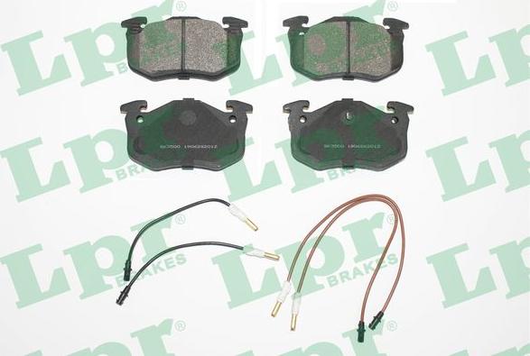 LPR 05P201 - Brake Pad Set, disc brake autospares.lv