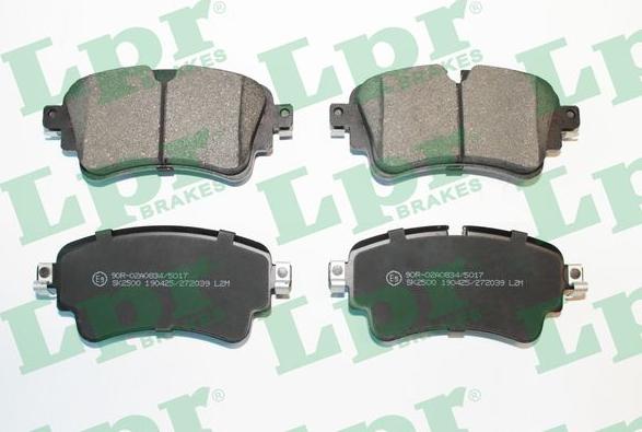 LPR 05P2039 - Brake Pad Set, disc brake autospares.lv