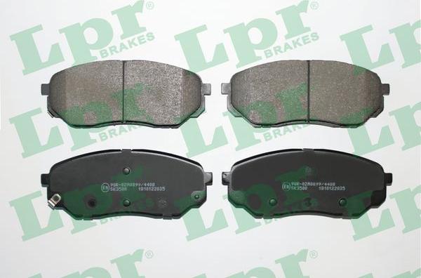 LPR 05P2035 - Brake Pad Set, disc brake autospares.lv