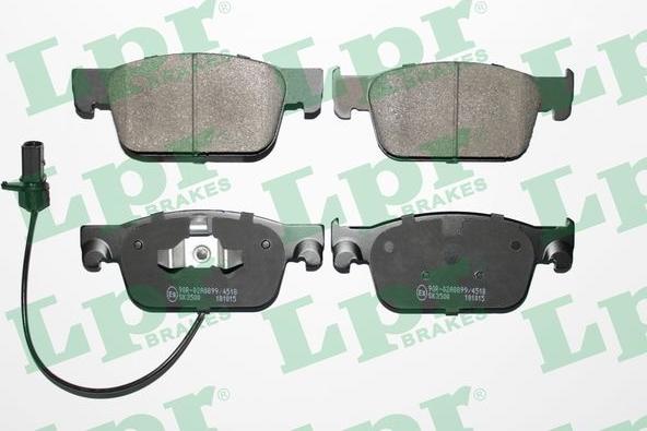 LPR 05P2038 - Brake Pad Set, disc brake autospares.lv