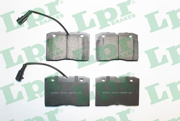 LPR 05P2078 - Brake Pad Set, disc brake autospares.lv