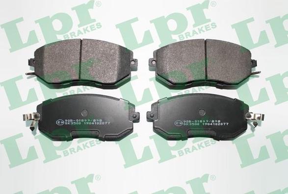 LPR 05P2077 - Brake Pad Set, disc brake autospares.lv