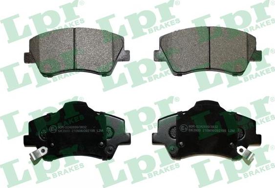 LPR 05P2195 - Brake Pad Set, disc brake autospares.lv