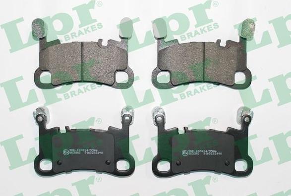 LPR 05P2190 - Brake Pad Set, disc brake autospares.lv