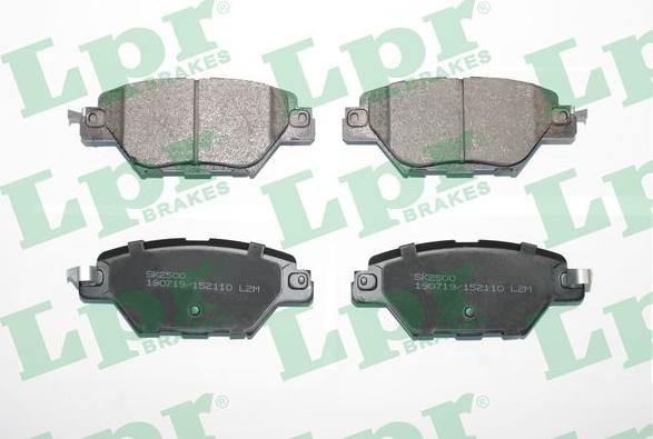 LPR 05P2110 - Brake Pad Set, disc brake autospares.lv