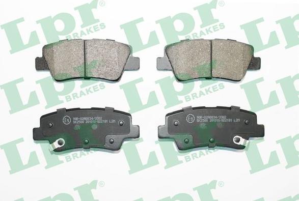 LPR 05P2181 - Brake Pad Set, disc brake autospares.lv