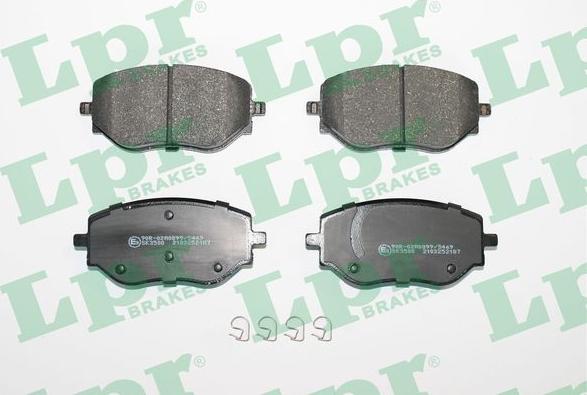 LPR 05P2187 - Brake Pad Set, disc brake autospares.lv