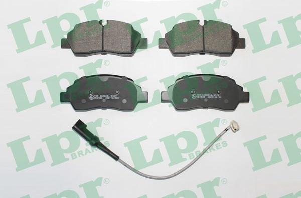 LPR 05P2130A - Brake Pad Set, disc brake autospares.lv