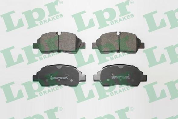 LPR 05P2130 - Brake Pad Set, disc brake autospares.lv