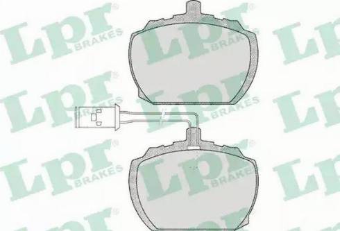 LPR 05P212 - Brake Pad Set, disc brake autospares.lv