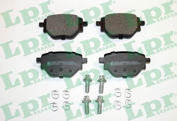 LPR 05P2175 - Brake Pad Set, disc brake autospares.lv