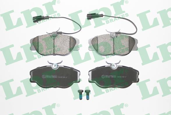 LPR 05P286 - Brake Pad Set, disc brake autospares.lv