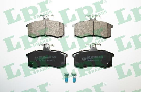 LPR 05P288 - Brake Pad Set, disc brake autospares.lv
