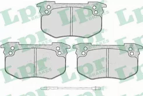 LPR 05P229 - Brake Pad Set, disc brake autospares.lv