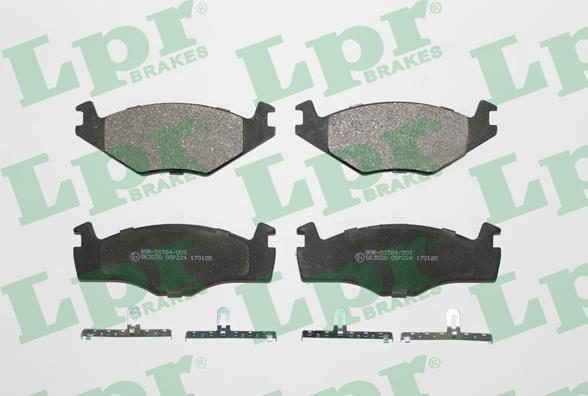 LPR 05P224 - Brake Pad Set, disc brake autospares.lv