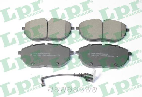 LPR 05P2253A - Brake Pad Set, disc brake autospares.lv