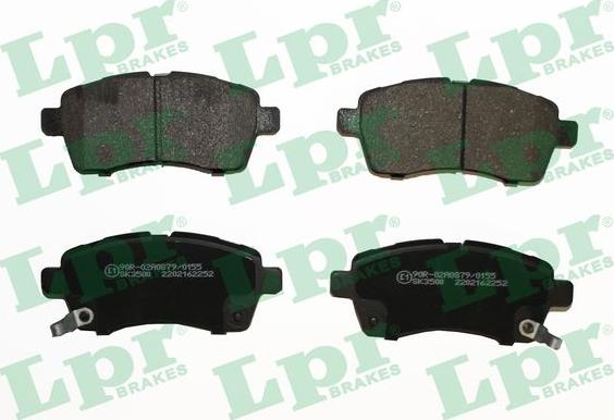 LPR 05P2252 - Brake Pad Set, disc brake autospares.lv